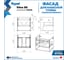 Фасад для тумбы в ванную Teymi 50 см Vitra цвет белый T60406 ЦБ-00284753 4
