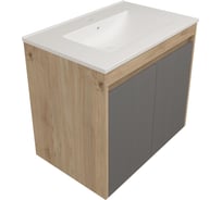 Фасад для тумбы в ванную Teymi 70 см Netta цвет графит T60611 ЦБ-00272671