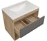 Фасад для тумбы в ванную Teymi 70 см Vitra цвет графит T60411 ЦБ-00272673 1