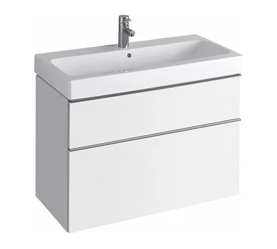 Шкафчик под раковину Geberit iCon 890x620x477 мм, белый глянец, лак 840390000 00000046256