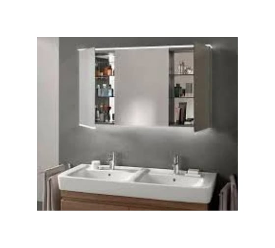 Зеркальный шкафчик с подсветкой Geberit Option 1200х700х150 мм 500.207.00.1 00000071509