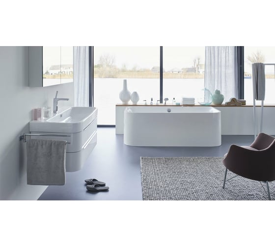 Подвесная тумба Duravit Happy D.2 белый глянцевый 00000030596 H2636402222