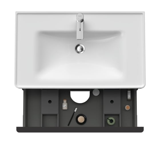 Подвесная тумба Duravit D-Neo 784х452 мм, выдвижное отделение, White High Gloss Decor 00000090449 DE435502222