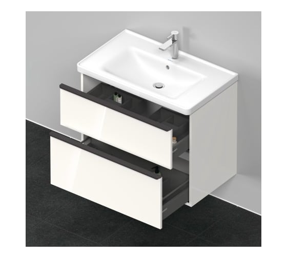 Подвесная тумба Duravit D-Neo 784х452 мм, выдвижное отделение, White High Gloss Decor 00000090449 DE435502222