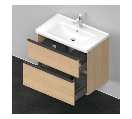 Подвесная тумба Duravit D-Neo 784х452 мм, выдвижное отделение, Natural Oak 00000090451 DE435503030