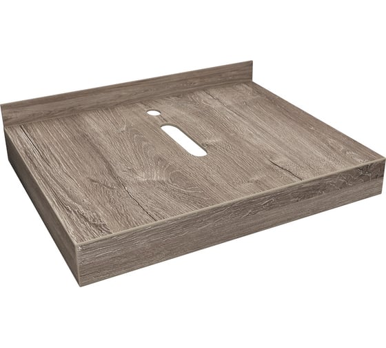 Столешница под раковину TeymiHelmi 60, керамогранитная, дуб кашмир T150406 ЦБ-00270807 1