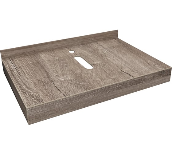 Столешница под раковину TeymiHelmi 70, керамогранитная, дуб кашмир T150407 ЦБ-00270808 1