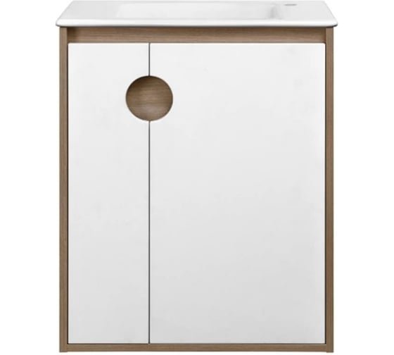 Тумба под раковину AQUATON Анси 60, белая 1A246101APE20 1