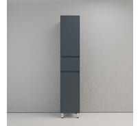 Пенал напольный Style Line Манхэттен 36, ЭМАЛЬ 1 ящ., 2 створки, PLUS графит, ЛС-00002385