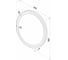 Зеркало CONTINENT Style White LED 600 ЗЛП789 4
