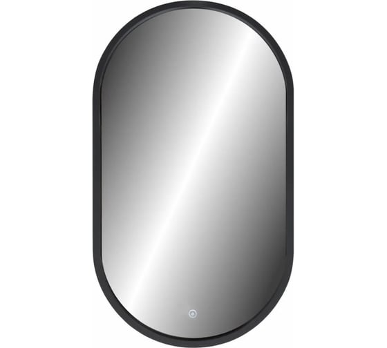 Зеркало CONTINENT Prime Black Led 450x800 с сенсором, холодная подстветка, рама МДФ, в жестком коробе ЗЛП4272 1