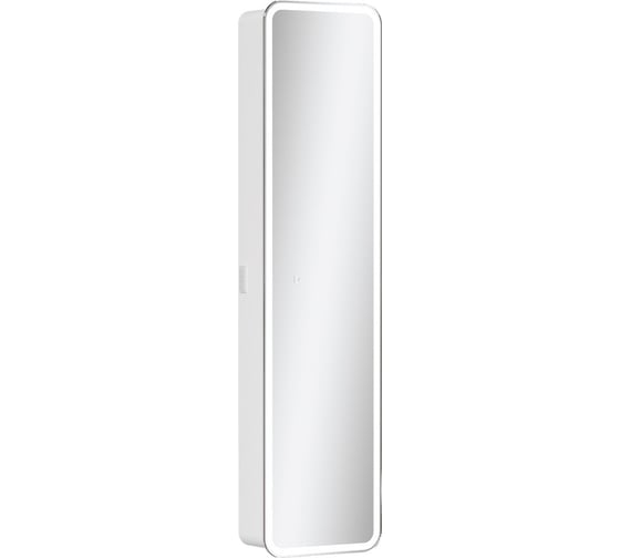 Пенал EQUIL зеркальный Soldi LED 40, подвесной, белый софт ppSOLDI40 1