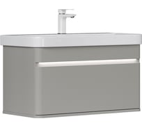 Тумба EQUIL Elegante 80, подвесная, амарок/белый (под раковину 9595-80) tpELGNT80.1Y (9595)-25.27