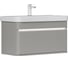 Тумба EQUIL Elegante 80, подвесная, амарок/белый (под раковину 9595-80) tpELGNT80.1Y (9595)-25.27 1
