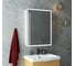Зеркало-шкаф CONTINENT Allure LED 550х800 правый с розеткой МВК003 1