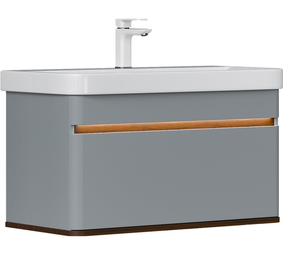 Тумба EQUIL Elegante 80, подвесная, мэйджик/дуб голиано (под раковину 9595-80) tpELGNT80.1Y (9595)-24.26 1