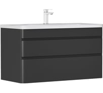 Тумба EQUIL Eltoro 100, подвесная, черный софт (под раковину Adel 100) tpELTR100.2Y-03