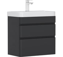 Тумба EQUIL Eltoro 70, подвесная, черный софт (под раковину 9595-70) tpELTR70.2Y-03