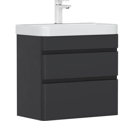 Тумба EQUIL Eltoro 70, подвесная, черный софт (под раковину 9595-70) tpELTR70.2Y-03 1