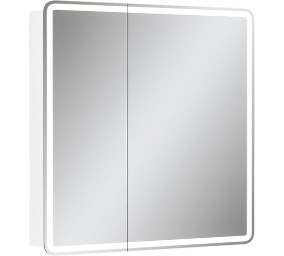 Шкаф зеркальный EQUIL Soldi LED 80, белый софт szSOLDI80 1