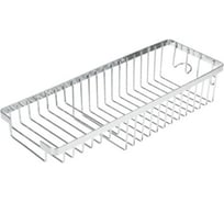 Полка для ванной SonWelle 2 крючка, 38x14x70 см., хром, металл 542-063