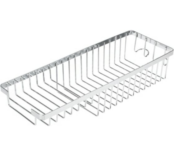 Полка для ванной SonWelle 2 крючка, 38x14x70 см., хром, металл 542-063 1