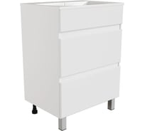 Тумба для ванной MIXLINE БРИКС-60 2 ящ. под раковину Breeze 60 меб. Sanita Luxe ПВХразбор 557493