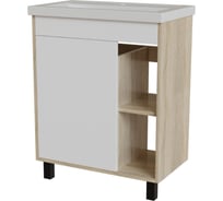 Тумба для ванной MIXLINE МИЛТОН-70 Дуб сонома/белый под раковину Фостер 70 Kirovit ЛДСП /ПВХ 557620