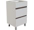Тумба для ванной MIXLINE БРИКС-50 2 ящ. белый/дуб вотан под раковину Breeze 50 меб. Sanita Luxe ПВХразбор 557488 1