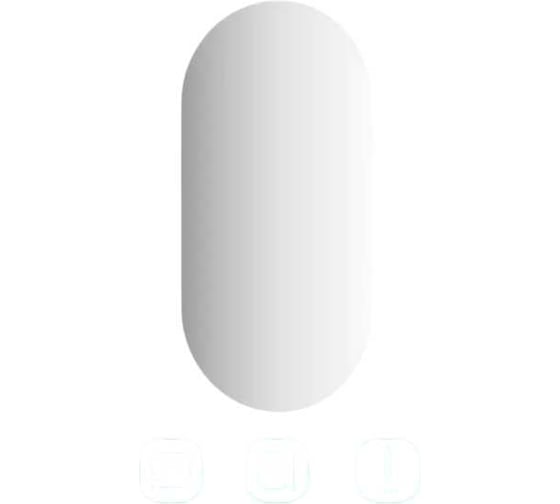 Зеркало настенное Bauform EDGE EVOFORM 50х100 см SP 9878 1