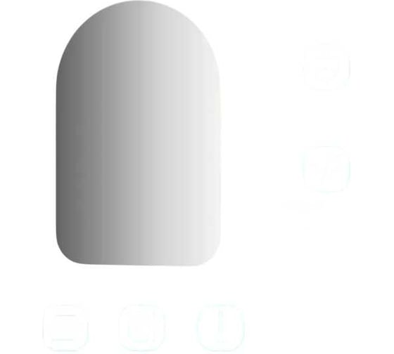 Зеркало настенное Bauform EDGE EVOFORM 40х60 см SP 9998 1