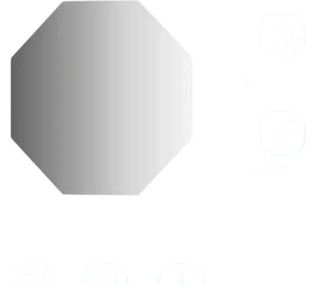 Зеркало настенное Bauform EDGE EVOFORM 40х40 см SP 9928