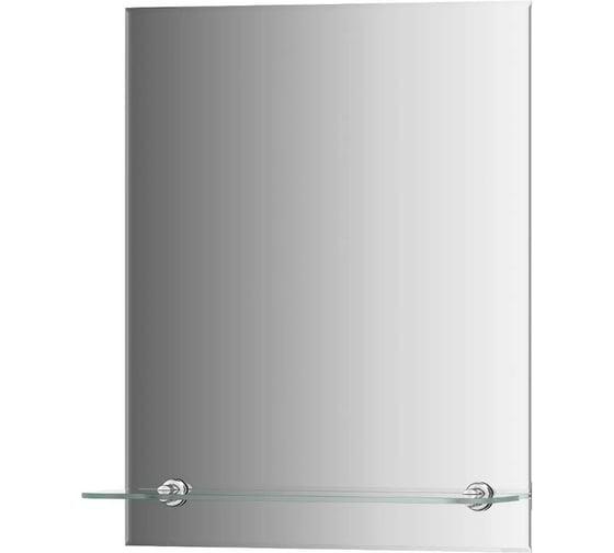 Зеркало настенное с фацетом и полочкой Bauform SHELF FACET EVOFORM 40х50 см, SP 9499 1
