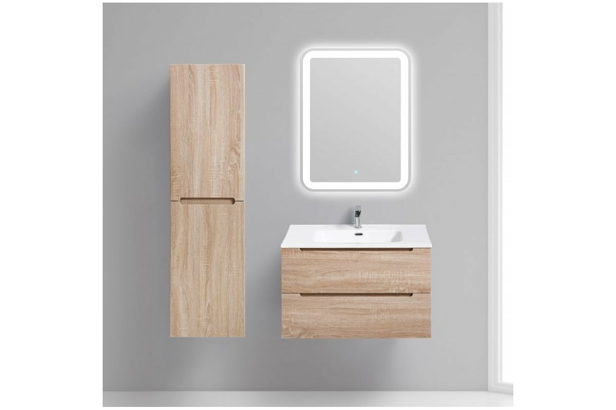 тумба с раковиной belbagno marino 90 cappuccino lucido