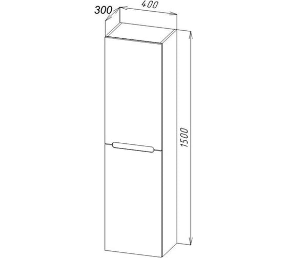 Подвесной шкаф BelBagno Rovere Nature ETNA-1500-2A-SC-RN-P-R