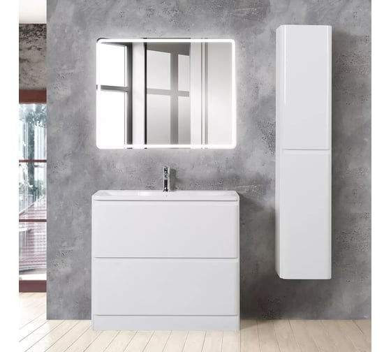 Подвесной шкаф BelBagno Bianco Lucido ALBANO-1600-2A-SC-BL-P