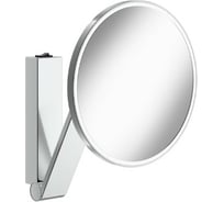 Круглое косметическое зеркало Keuco с переключателем, хромированное 17612019004 00000064576