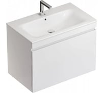 Шкафчик под раковину Geberit Slim с выдвижным ящиком, белый глянец 869580000 00000072242