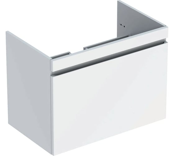 Шкафчик под раковину Geberit Slim с выдвижным ящиком, белый глянец 869580000 00000072242
