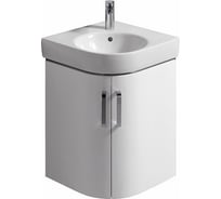 Шкафчик под раковину Geberit угловой, 690х604 мм., фасад белый глянец 862150000 00000047453