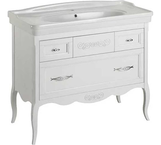 Подстолье АСБ-Мебель Модерн 85 Белый (Патинасеребро) 11247 БС 1