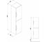 Пенал GALA AGATA 350x300x1400 мм, белый 3846301 00000056654 3