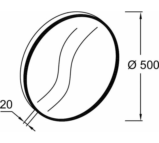 Круглое зеркало Jacob Delafon ODEON RIVE GAUCHE 50 см, золото EB1176-GLD 00000081924