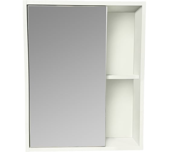 Зеркальный шкаф Runo Руно Эко 52 белый 00-00004681 1