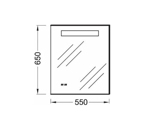 Зеркало с подсветкой Jacob Delafon FORMILIA 55 см EB1158-NF (старый EB1040-NF) 00000011886