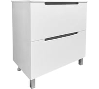 Тумба Runo Лина 80 (Lina 80) напольная белая под умывальник Теффи 80 (Teffy 80) 00-00004643