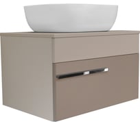 Тумба Runo Вудлайн 65 /подвесная/розовая/бежевая/ под накладной умывальник 00-00004899