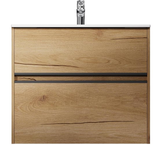База под раковину  AM.PM Sense универсальная 80 см 2 ящика цвет дерево M7BFUX0802OF 1