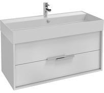 Мебель под раковину JACOB DELAFON с 2 ящиками, 100 см., корпус белый меламин EB1508-N18-N18 00000089668