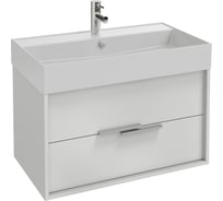 Мебель под раковину JACOB DELAFON с 2 ящиками, 80 см., корпус белый меламин EB1507-N18-N18 00000089667